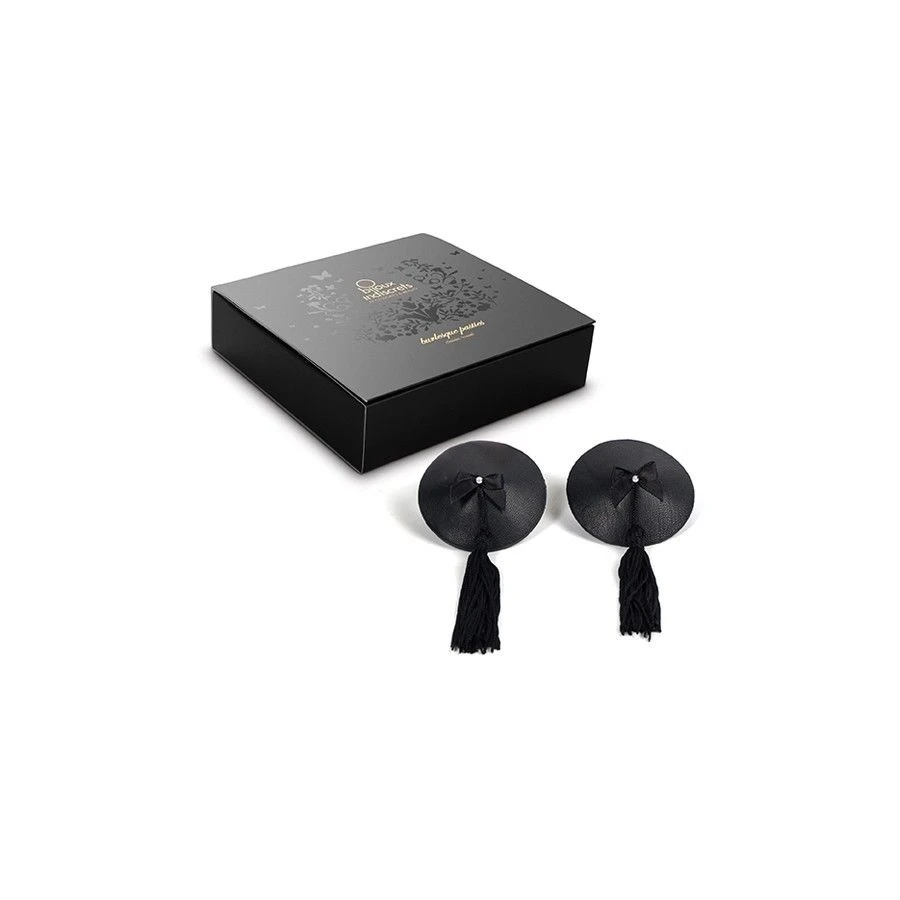 BIJOUX - BURLESQUE BLACK NIPPLE COVERS